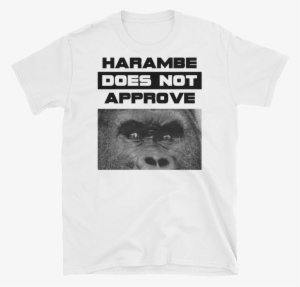 "harambe Does Not Approve" T Shirt - T-shirt