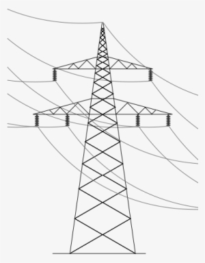 File - Power Line - Svg - Torres De Alta Tension Dibujo