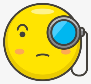 Face With Monocle Emoji - Monocle Icon Png