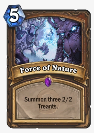 Force Of Nature Card - Hearthstone Myra's Unstable Element
