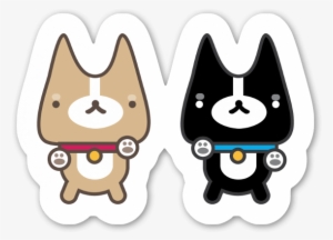 Corgi Power Sticker - Cartoon