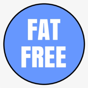 "fat Free" Circle Labels Pre-designed Label Template - Used Products