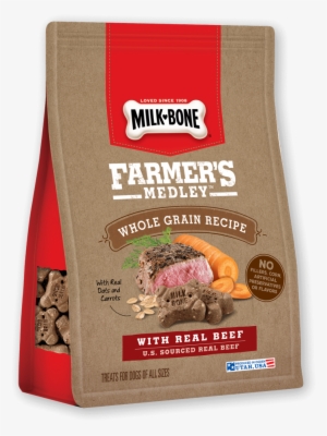 Milk-bone Farmer's Medley Grain Free Biscuits With - Milk Bone Farmer's Medley Treats For Dogs, Whole Grain