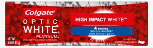 Colgate Optic White High Impact Whitening Toothpaste, - Colgate Optic White Platinum High Impact Toothpaste
