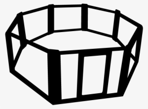 Cage Clipart Octagon - Png Octagon Cage