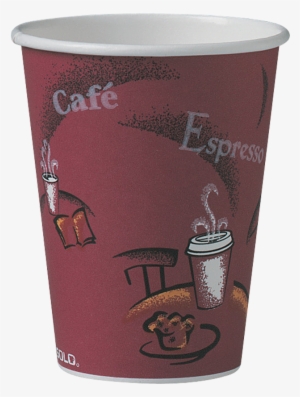 Solo® Bistro® Poly Hot Cups - Solo Cup Company 412sin Bistro Design Hot Drink Cups-