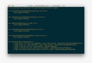 Sample Code For Undefined Steps Generated By Godog - Vim Solarized Python