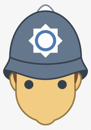 British Police Officer Icon - Uk Policeman Svg