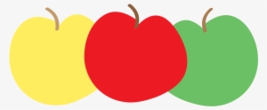 Apple Clipart 3 Colors - Apple Border Clip Art Free