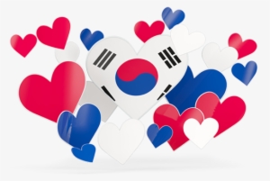Illustration Of Flag Of South Korea - South Korea Flag Heart