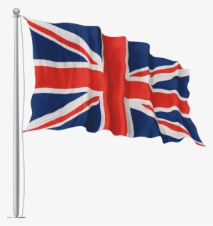 Waving American Flag Clipart Png Download - United Kingdom Flag Png