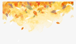Golden Autumn Watercolor Painting Autumn Leaf Color - Family Gathering Family Reunion Background