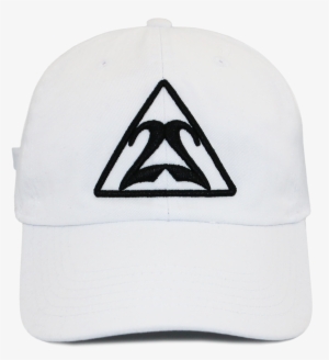 White Triangle With Black Outline Dad Hat - Baseball Cap