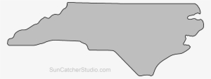 North Carolina Outline Clip Art Pattern Printable Downloadable - Printable Outline Map Of North Carolina