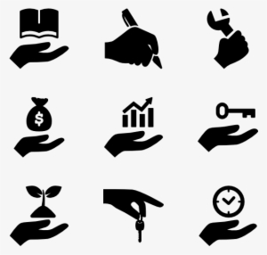 Hands Holding Up - Hand Icon
