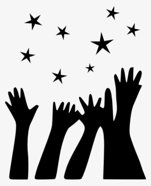 Hand Up Reaching For Stars Clipart - Clipart Reach For The Stars