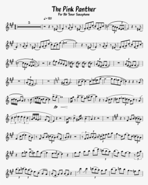The Pink Panther Sheet Music For Tenor Saxophone Musescore - Mock Morris Violin 2