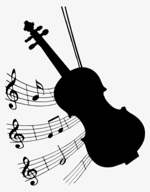 Silhouette, Violin, Musical, Bow, Music - Shirt Violinist