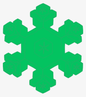 Green Snowflake Clip Art At Clker Com Vector Clip Art - Snowflake Clip Art Green