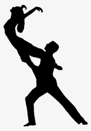 Dance Couples Silhouettes - Silhouette Of Dancer Png Transparent PNG ...