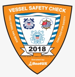 2018 Vessel Safety Check Decal The Mission Of The Coast - Vessel Safety Check 2018