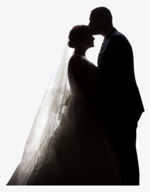 Romantic Couple Silhouettes Png Clip Art - Wedding Transparent Background