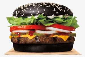 Burger King Black Bunned Halloween Whopper - Black Burger