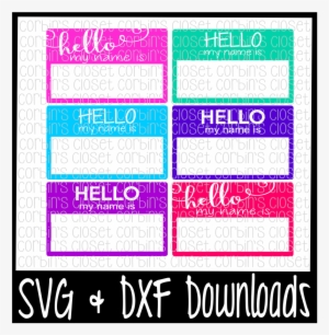Hello Name Tag - Hello My Name Is Baby Svg