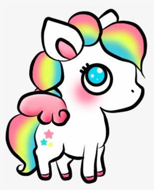 Kawaii Unicorn Sticker Stickers Cute Colors Picture - Funny Unicorn Sticker Png