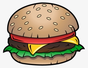 Sandwich Clipart Cheese Burger - Junk Food Clipart