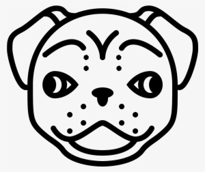 Pug Vector Face - Pug Png