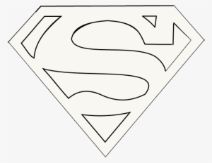 Superman Logo Outline Png Svg Transparent Stock - Draw A Superman Logo