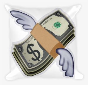 Emoji Pillow Money With Wings Just Emoji Png Emoji - Dinero Emoji