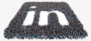 Linkedin Logo Made Out Of People - Linkedin Ipo