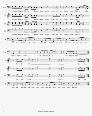 Ring Of Fire Sheet Music Composed By Arr - Ring Of Fire Music Sheet
