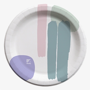 Paint Stroke 10" Paper Plate - Circle