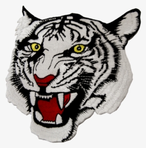 1352 White Tiger Patch 4" - White Tiger Patch