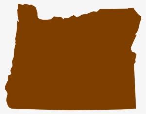 Small - Oregon Map Vector Png
