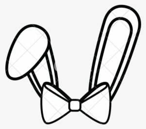 Banner Black And White Download Clipart Bunny Ears Transparent Png