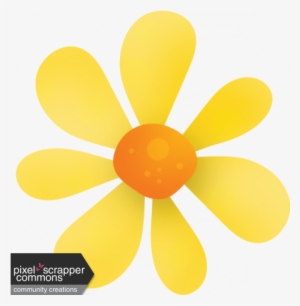 Yellow Flower - Digital Scrapbooking