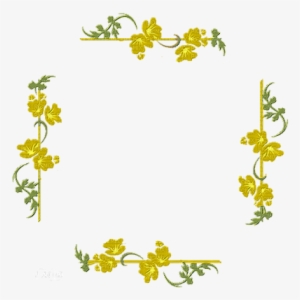 Frame Yellow Flowers - Frame Yellow Flowers Png