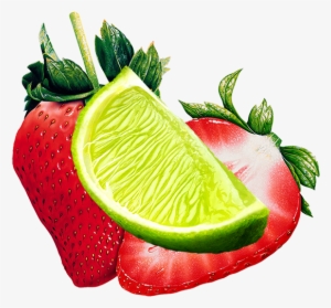 Strawberry & Lime - Strawberry Cut In Half
