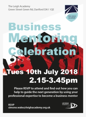 Business Mentoring Celebration At Leigh Academy - Flyer
