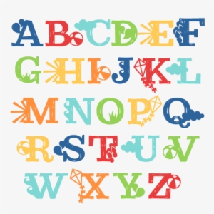 Summer Uppercase Alphabet Svg Scrapbook Cut File Cute - Summer Alphabet Clipart