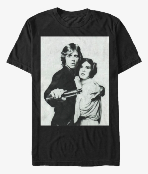 Luke Skywalker And Princess Leia Star Wars T-shirt - Luke Skywalker T Shirt