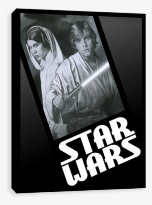 Luke And Leia Noir - Star Wars New Hope Black & White Trading Card Hobby