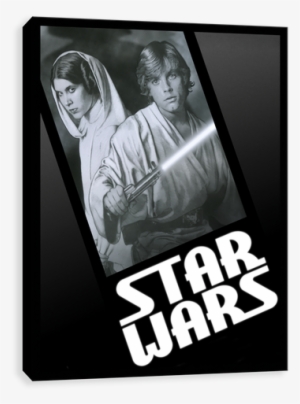Luke And Leia Noir