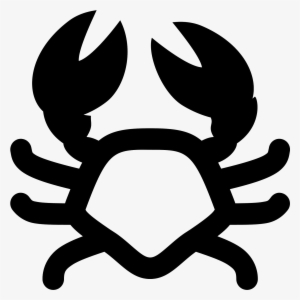 This Icon Is A Stylized Version Of A Crab Holding It's - Crab Icon