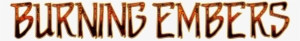 Burning Embers Logo And Font - Tan