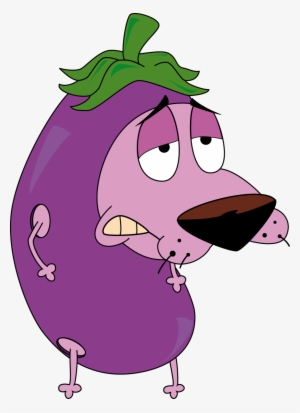 Courage Eggplant By Gth089-d4h0csw - Courage The Cowardly Dog In Eggplant Suit